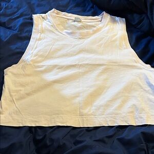 Wilfred Cream Sleeveless Crop Top